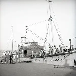 Docks Prints: S.S Scillonian, Scilly Isles, c1955. Creator: Arthur Charles Kirby Ware