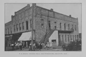 Nichols Prints: S.S. Sykes, undertaker and furniture, Decatur, Ala. 1902. Creator: Unknown