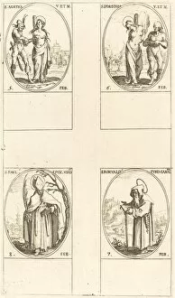 Founder Gallery: St. Agatha; St. Dorothy; St. Romuald of Ravenna; St. Paul, Bishop of Verdun