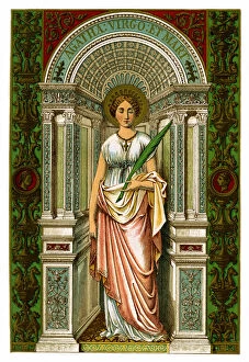 Images Dated 1st August 2007: St Agatha, virgin and martyr, 1886