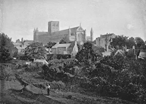 St. Albans Cathedral, c1896. Artist: Chester Vaughan