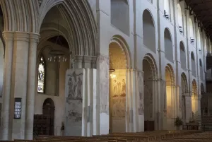St Albans Cathedral, St Albans, Hertfordshire, England, UK, 4 / 6 / 10. Creator: Ethel Davies