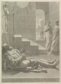 Asleep Collection: St. Alexis, 1649. Creator: Claude Mellan