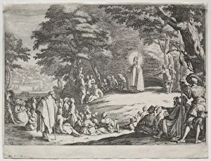 1592 1635 Prints: St. Amand Preaching in a Wood. Creator: Jacques Callot (French, 1592-1635)