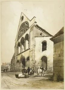 Collegiate Church Prints: St. Andre, Chartres, 1839. Creator: Thomas Shotter Boys