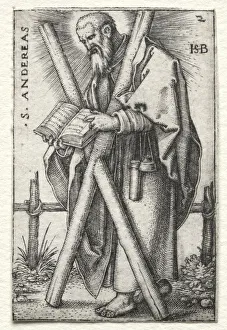 St. Andrew, 1545-1546. Creator: Hans Sebald Beham (German, 1500-1550)