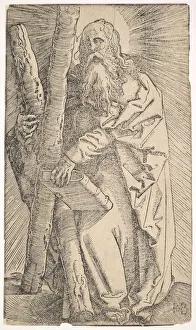 Grien Hans Baldung Prints: St. Andrew from Christ and the Apostles, 1519. Creator: Hans Baldung
