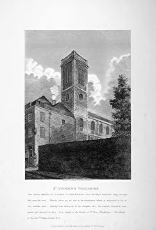 Pearson Prints: St Andrew by the Wardrobe, City of London, 1810. Artist: JW White