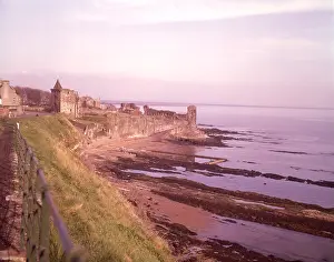 St Andrews Prints: St Andrews Castle, Fife, Scotland, c1955. Creator: Arthur Charles Kirby Ware