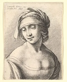 Colletage Prints: St. Anne, 1645. Creator: Wenceslaus Hollar