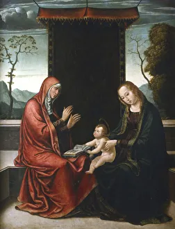 St Anne, the Virgin and Child, c1520-1565. Artist: Juan de Borgona the Younger