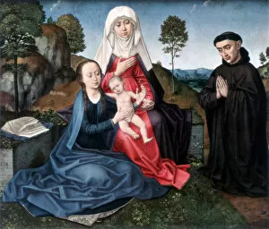 Hans Memling Gallery: St Anne, The Virgin and Child and a Donor, (1927). Artist: Hans Memling