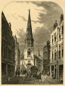 Sir Christopher Collection: St. Antholins Church, Watling Street (1868), (1897). Creator: Unknown