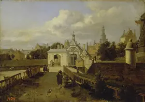 Wayside Prints: St Antony Gates in Amsterdam, 1660. Creators: Jan van der Heyden, Adriaen van de Velde