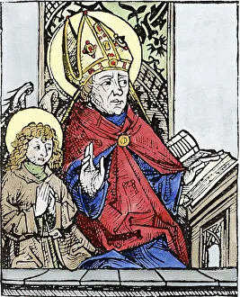 Mitre Prints: St Augustine of Hippo (350-430), 1493