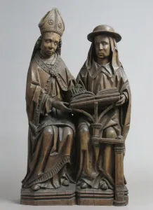 St Augustine Gallery: St. Augustine (or St. Ambrose) and St. Jerome, German, early 16th century