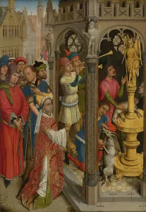 Sacrificial Prints: St Augustine Sacrificing to a Manichaean Idol (?). Creator: Unknown