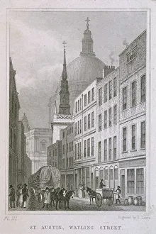 Lacey Prints: St Augustine, Watling Street, London, c1830. Artist:s Lacey