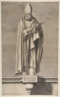 Mitre Collection: St. Augustine.n.d. Creator: Nicolas Pitau