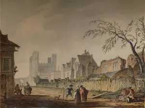 S H Grimm Prints: St. Augustines Gate, Canterbury, 18th century, (1935). Artist: Samuel Hieronymus Grimm