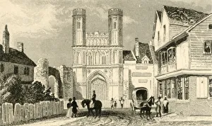 Canterbury Prints: St. Augustines Gate, Canterbury. Kent, c1835. Creator: Unknown