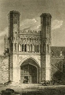 Canterbury Prints: St. Augustines Gate, (Canterbury) Kent, 1802. Creator: Samuel Rawle