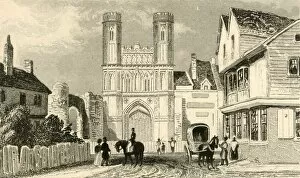 Canterbury Collection: St. Augustines Gate, Canterbury. Kent, c1835. Creator: Unknown