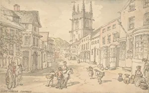 High Street Prints: St. Austle, Cornwall, 1780-1827. Creator: Thomas Rowlandson