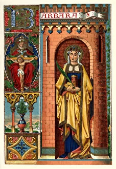 Images Dated 1st August 2007: St Barbara, 1886