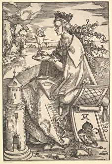 Durer Gallery: St. Barbara, ca. 1505. Creator: Hans Baldung