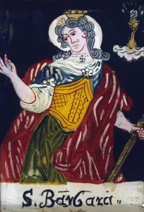 St Barbara Prints: St Barbara, Christian virgin martyr, 19th century