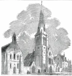 St. Barnabas Church and College, Pimlico, 1850. Creator: Unknown