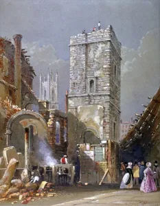 George Sidney Prints: St Bartholomew-by-the-Exchange, City of London, 1842