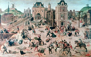Pillaging Gallery: St Bartholomews Day Massacre, c1810-1870. Artist: Francois Dubois
