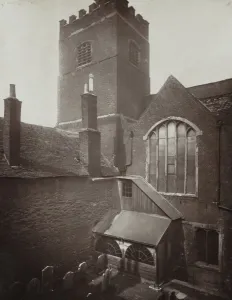 Carbon Print Prints: St. Bartholomews: The Green Churchyard on the Site of the Old South Transept, 1877