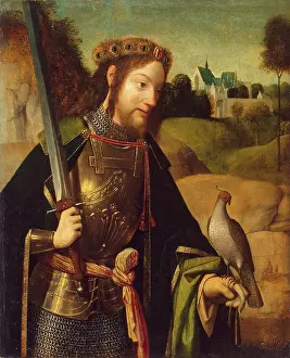 Falcon Prints: St Bavo, 1450. Creator: Geertgen tot Sint Jans