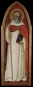 Tuscany Prints: St Benedict (wing of a polyptych), 1383. Creator: Spinello Aretino