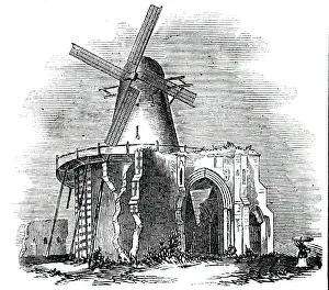 Norfolk Broads Norfolk England Prints: St. Benets Abbey, 1844. Creator: Unknown