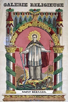 Saint Bernard Of Clairvaux Gallery: St Bernard of Clairvaux, 19th century