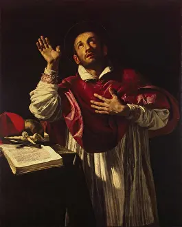Mannerism Prints: St Carlo Borromeo, 1610. Creator: Orazio Borgianni