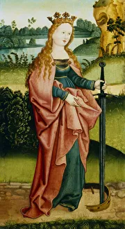 St Catherine Of Prints: St Catherine of Alexandria, c1500