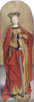 Altar Prints: St Catherine of Alexandria, c1505. Creator: Bernhard Strigel