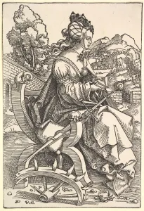 Grien Hans Baldung Prints: St. Catherine, ca. 1505. Creator: Hans Baldung