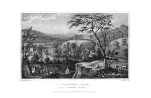 St Catherines Chapel, Guildford, Surrey, 1829. Artist: J Rogers