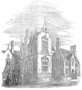 Shrewsbury Shropshire England Prints: St. Chad's new schools, Shrewsbury, 1860. Creator: Unknown