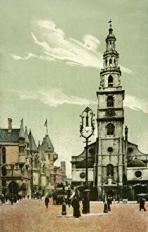 The Strand Gallery: St Clement Danes, Strand, London, c1910. Creator: Unknown
