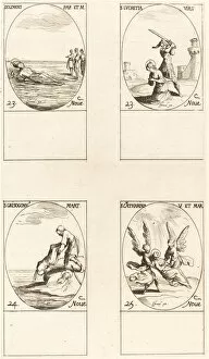Birth Collection: St. Clement; St. Lucretia; St. Chrysogonus; St. Catharine. Creator: Jacques Callot