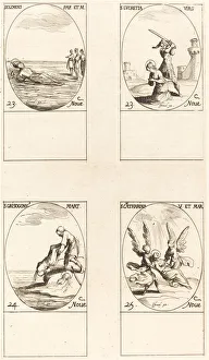 St. Clement; St. Lucretia; St. Chrysogonus; St. Catharine. Creator: Jacques Callot St. Clement; St. Lucretia; St. Chrysogonus; St. Catharine. Creator: Jacques Callot