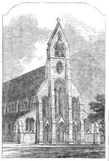 Scott Gilbert Prints: St. Clement's Church, Barnsbury, 1865. Creator: Unknown