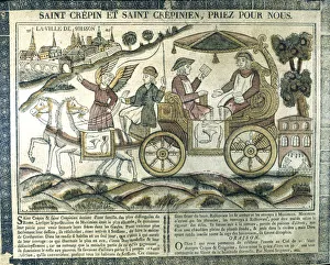 Aisne Prints: St Crispin and St Crispinian, Christian martyrs, 19th century
